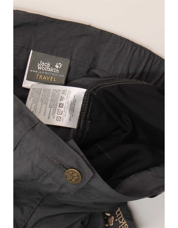 Jack Wolfskin Dame Straight Cargo Bukser UK 12/14 Medium W30 L33 Grå