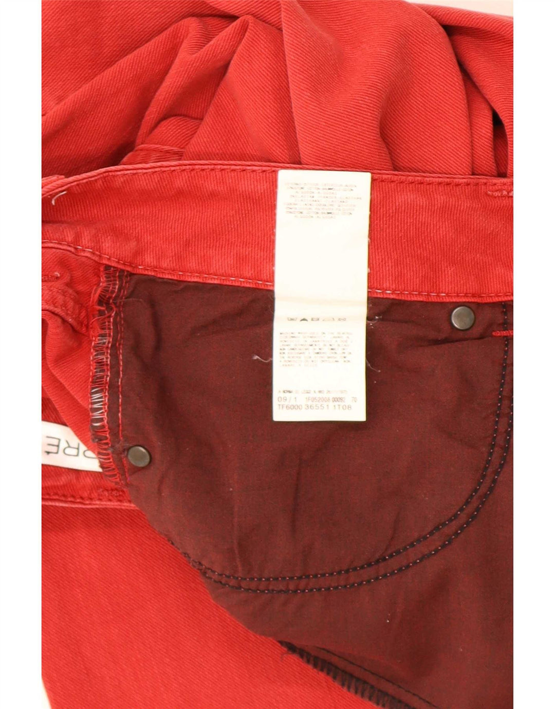 Ferre Herre Ittierre Slim Jeans W32 L31 Rød Bomuld