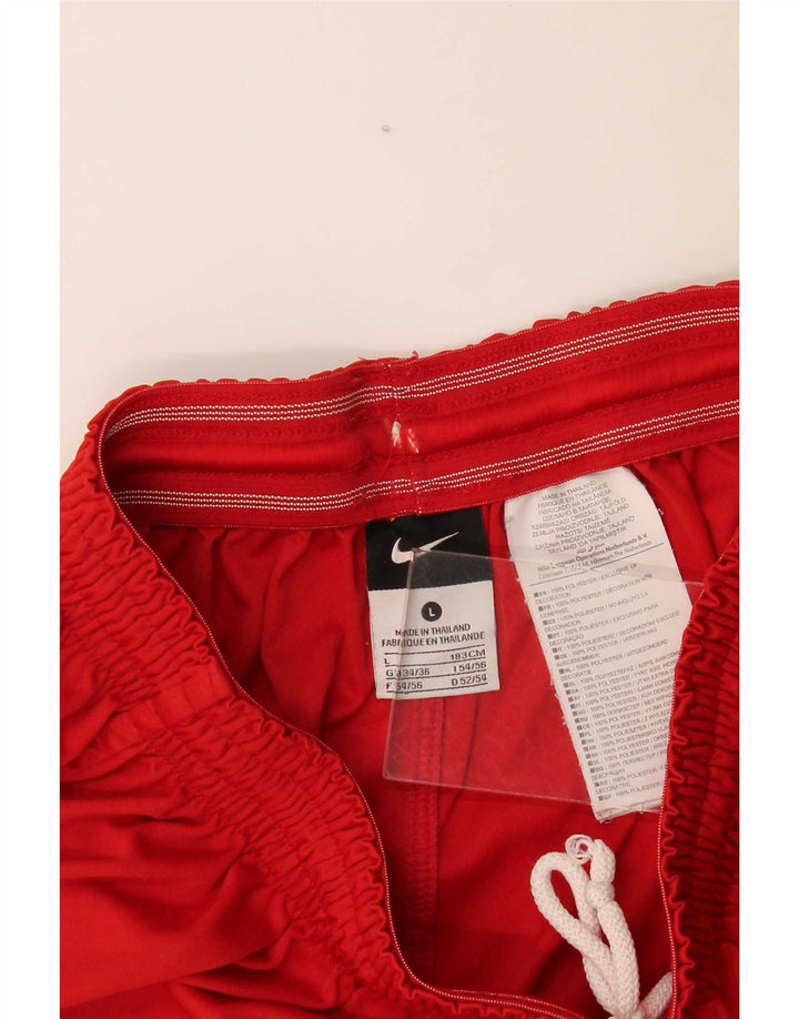 Nike Herre grafiske sportsshorts UK 34/36 Large Red Polyester