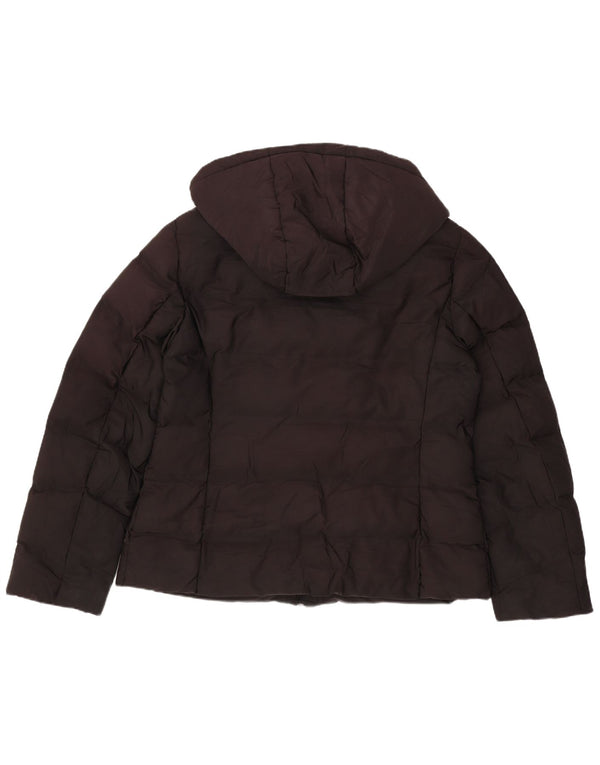 Zara Dame Hætte Polstret Jakke UK 16 Stor Sort Polyester