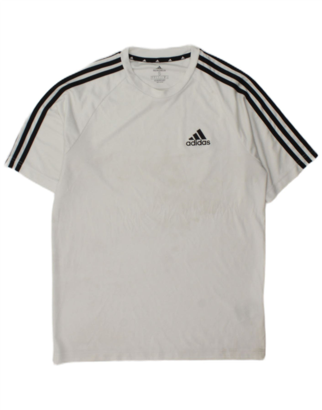 Adidas Herre Aeroready T-Shirt Top Lille hvid Colourblock Polyester