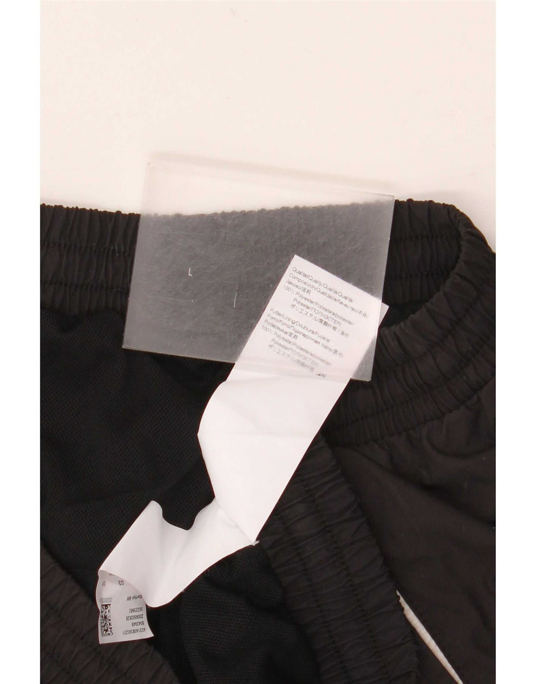 Hugo Boss Grafiske badeshorts til mænd, store sorte polyester