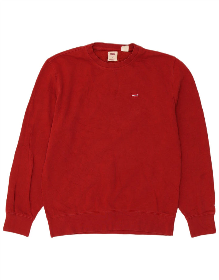 Levi's Herre Standard Sweatshirt Jumper Lille Rød Bomuld