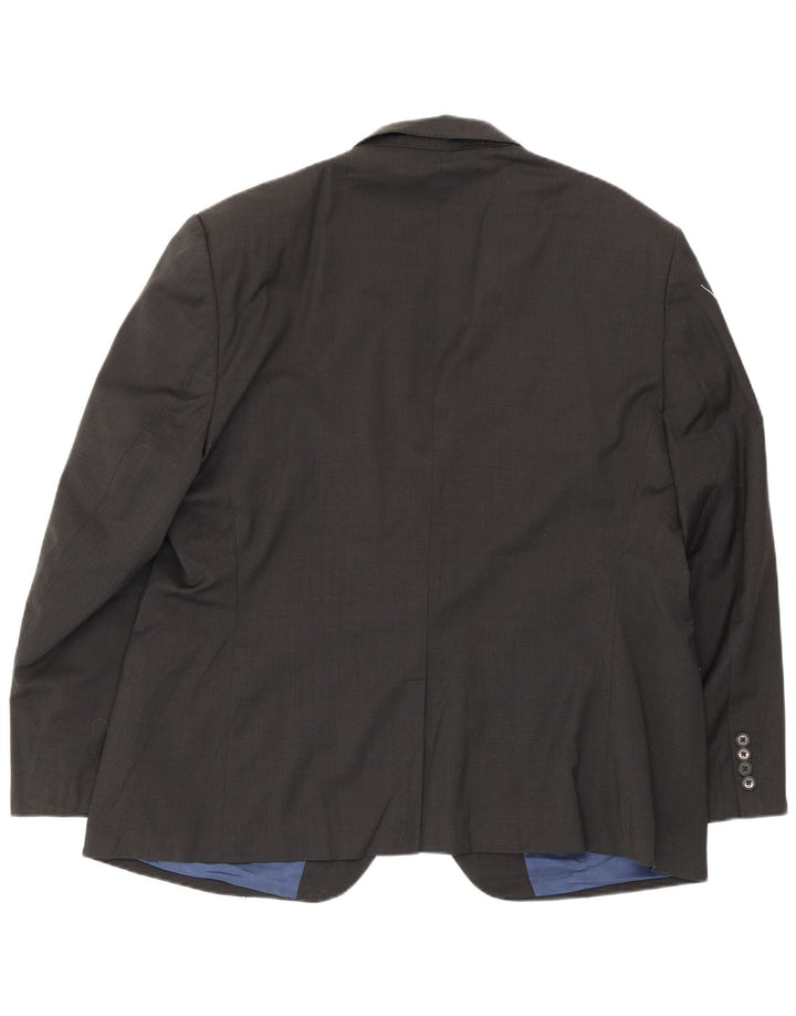 Marks & Spencer Herre 2-knaps Regular Fit Blazer-jakke UK 46 XL Grå Uld