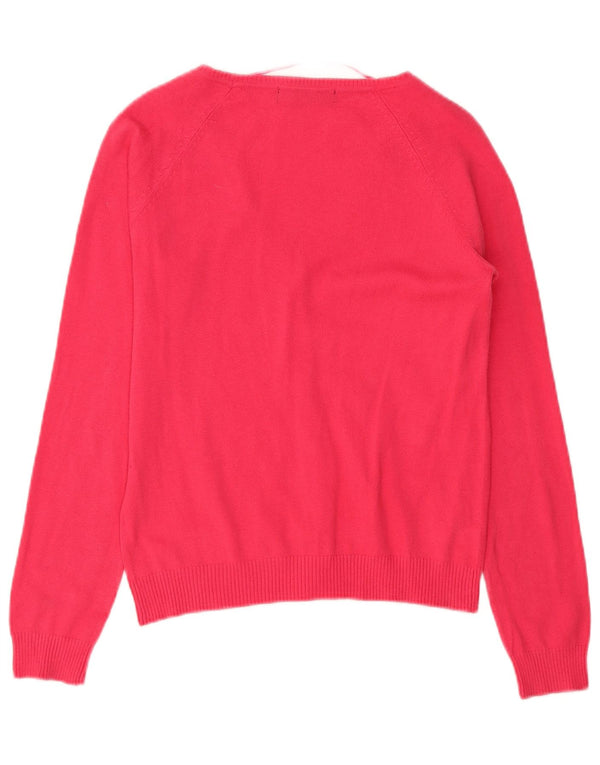 Zara Dame Cardigan Sweater UK 14 Large Pink