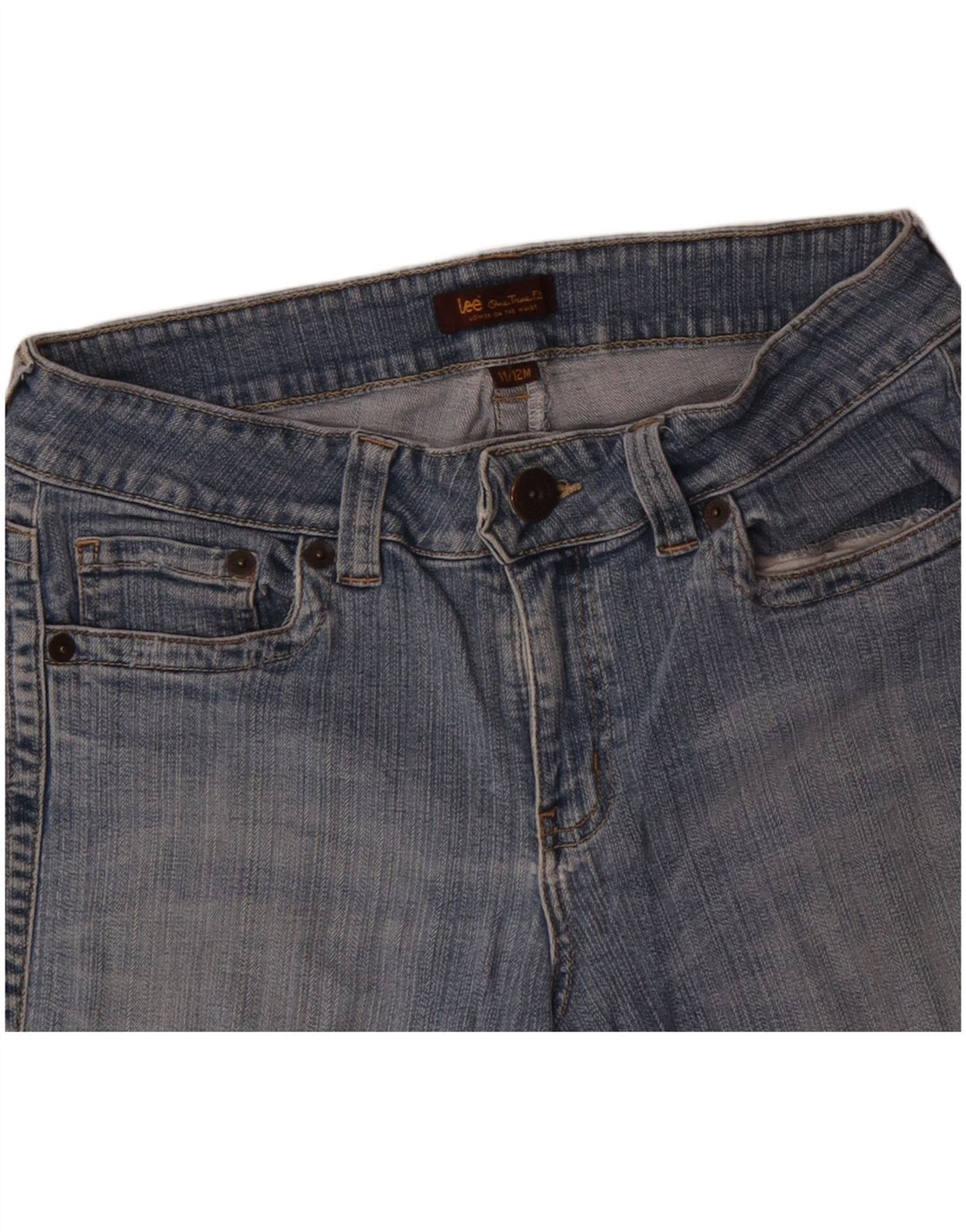 LEE Dame denim Shorts US 11/12 Large W32 Blue Cotton