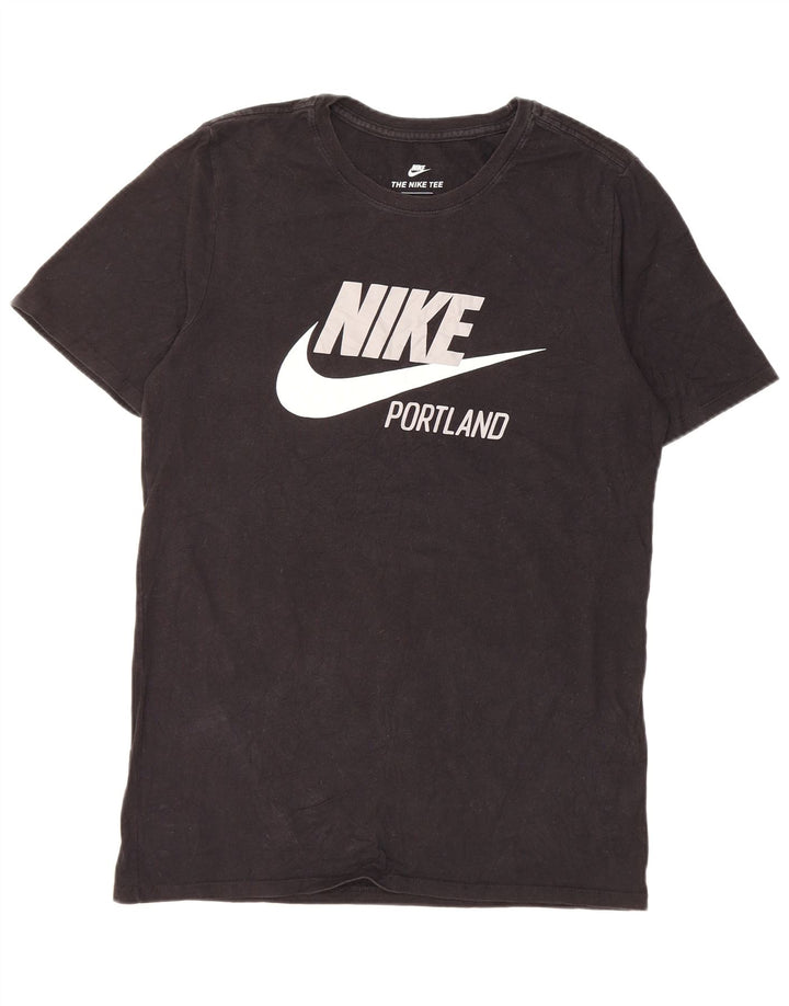 Nike grafisk t-shirt top til mænd, lille sort bomuld