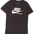 Nike grafisk t-shirt top til mænd, lille sort bomuld