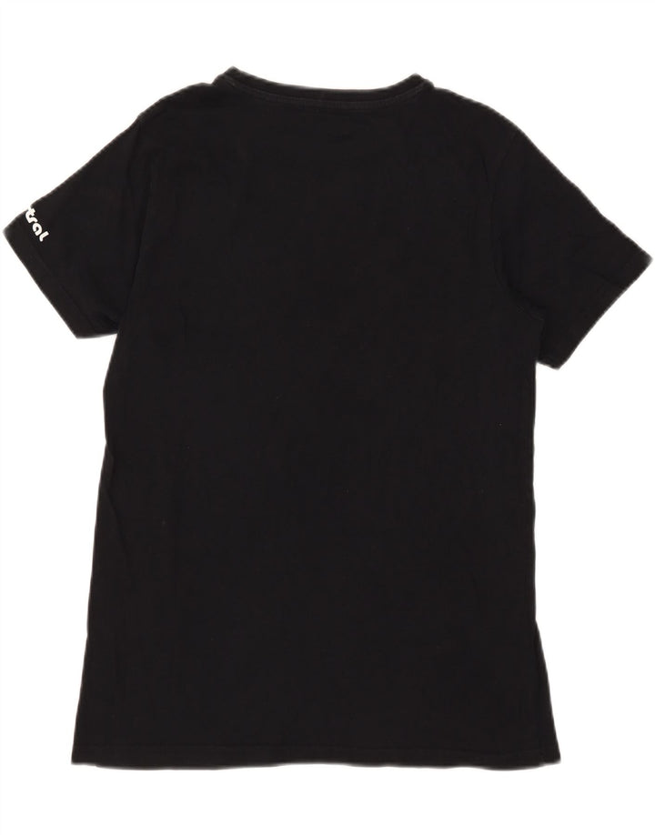 Mistral Herre Grafisk T-Shirt Top Medium Sort Bomuld