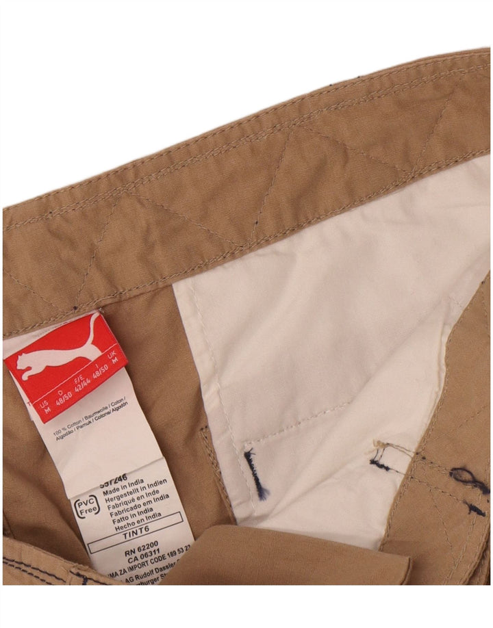 Puma Herre Graphic Cargo Shorts Medium W32 Brun Bomuld
