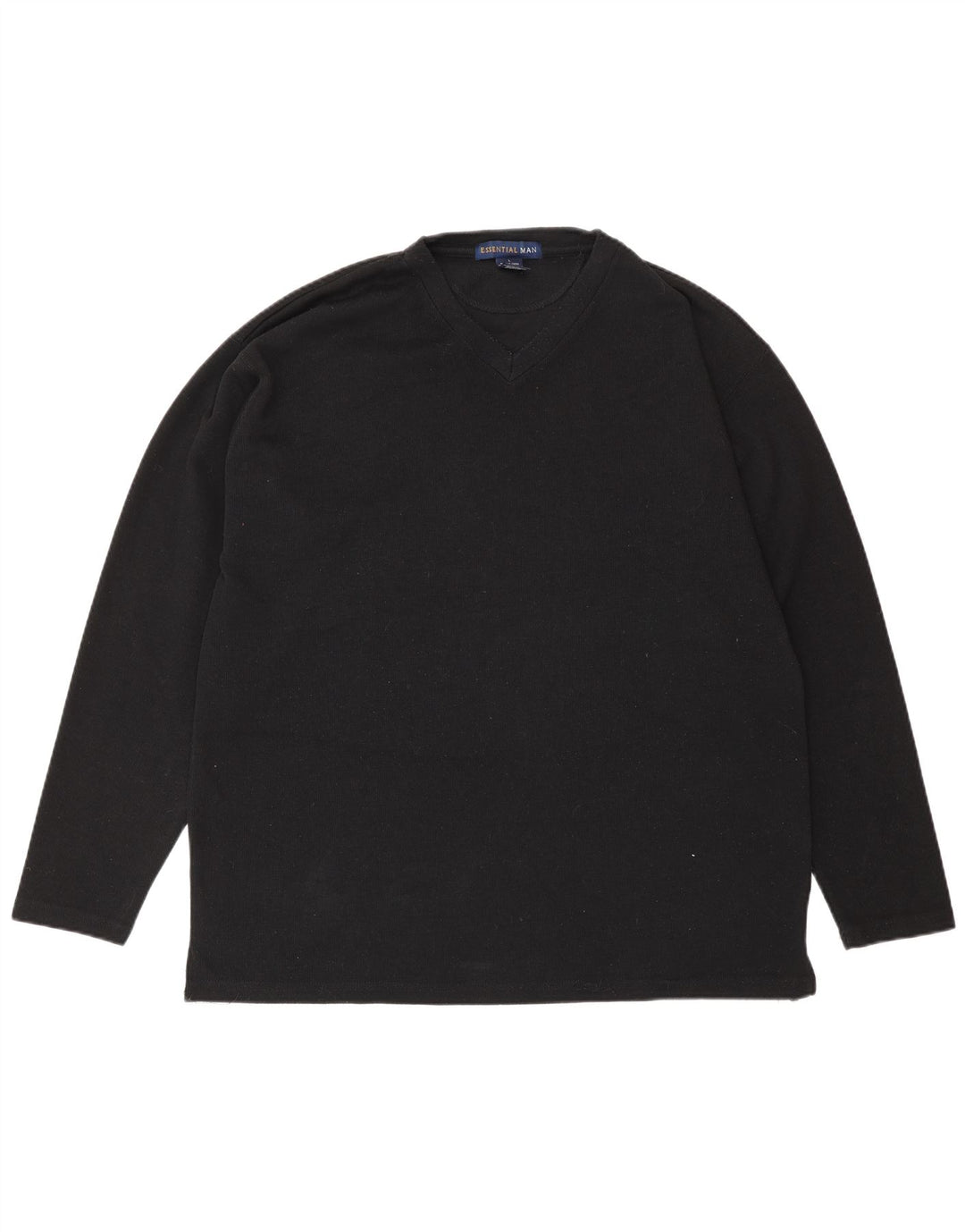 Essential Herre Top Langærmet Stor Sort Polyester