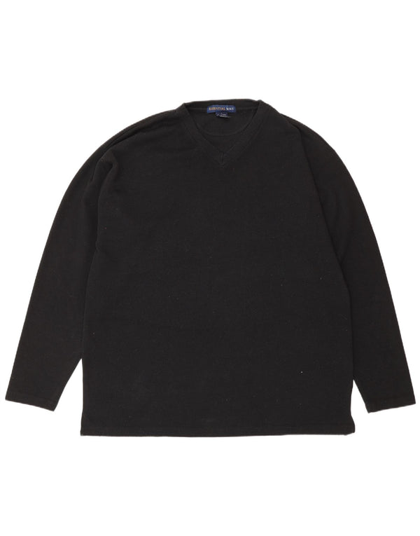 Essential Herre Top Langærmet Stor Sort Polyester