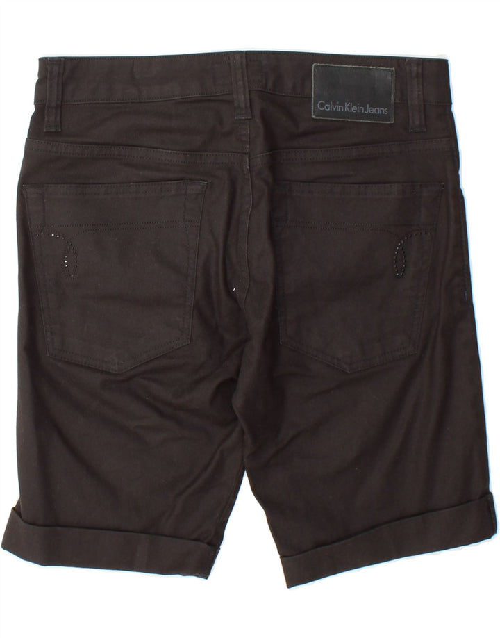 CALVIN KLEIN Mens Casual Shorts W30 Medium Black Cotton Vintage Calvin Klein and Second-Hand Calvin Klein from Messina Hembry 