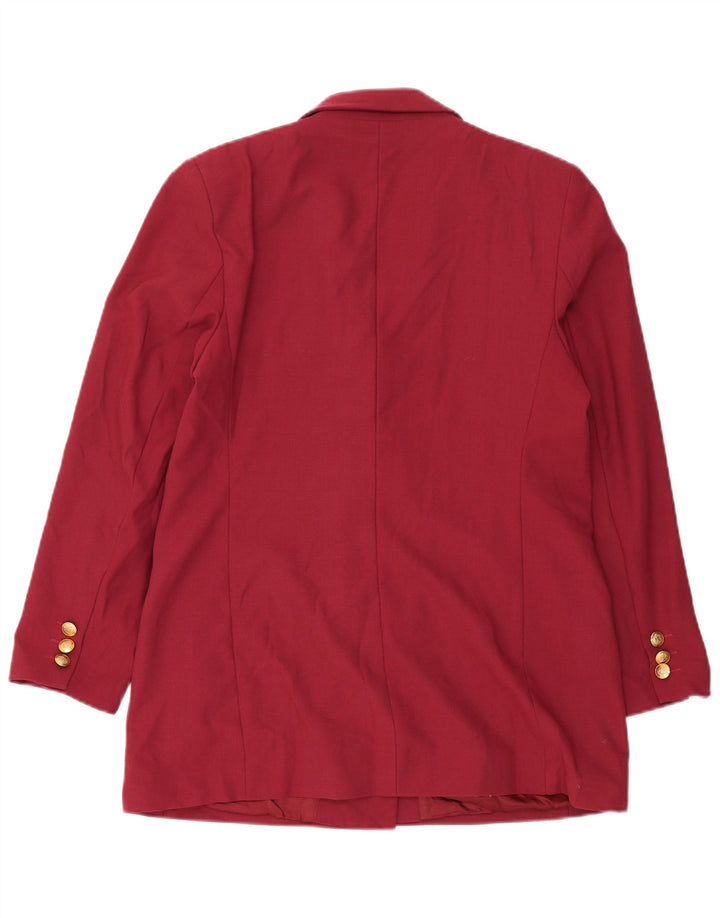 Marks & Spencer Dame Standard Fit Blazer Jacket UK 16 Large Burgundy