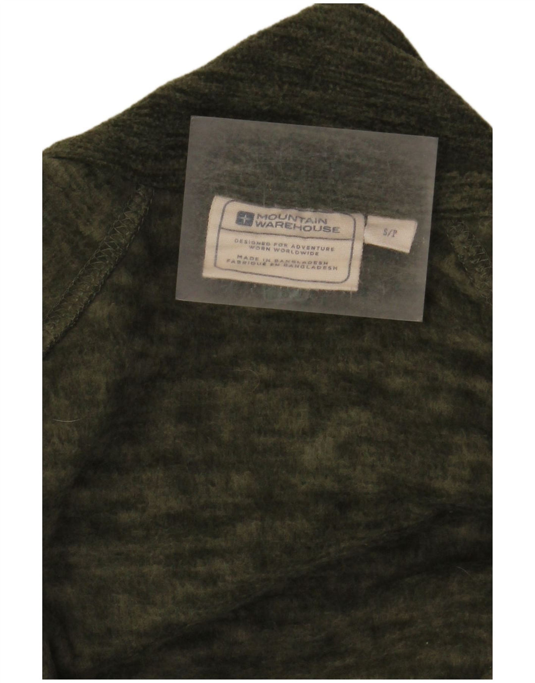 Mountain Warehouse Herre Zip Neck Fleece Jumper Small Khaki Flecked