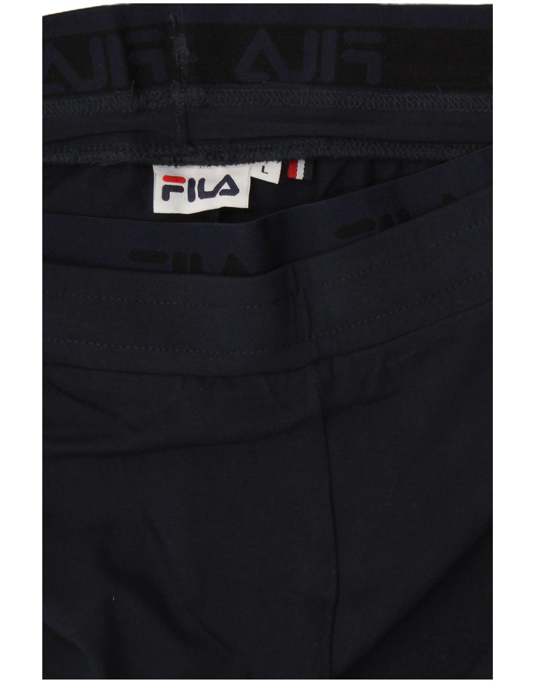 Fila Kvinders Grafiske Leggings UK 14 Stor Marineblå Bomuld