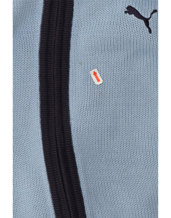 Puma Herre Cardigan Sweater Stor Blå Akryl