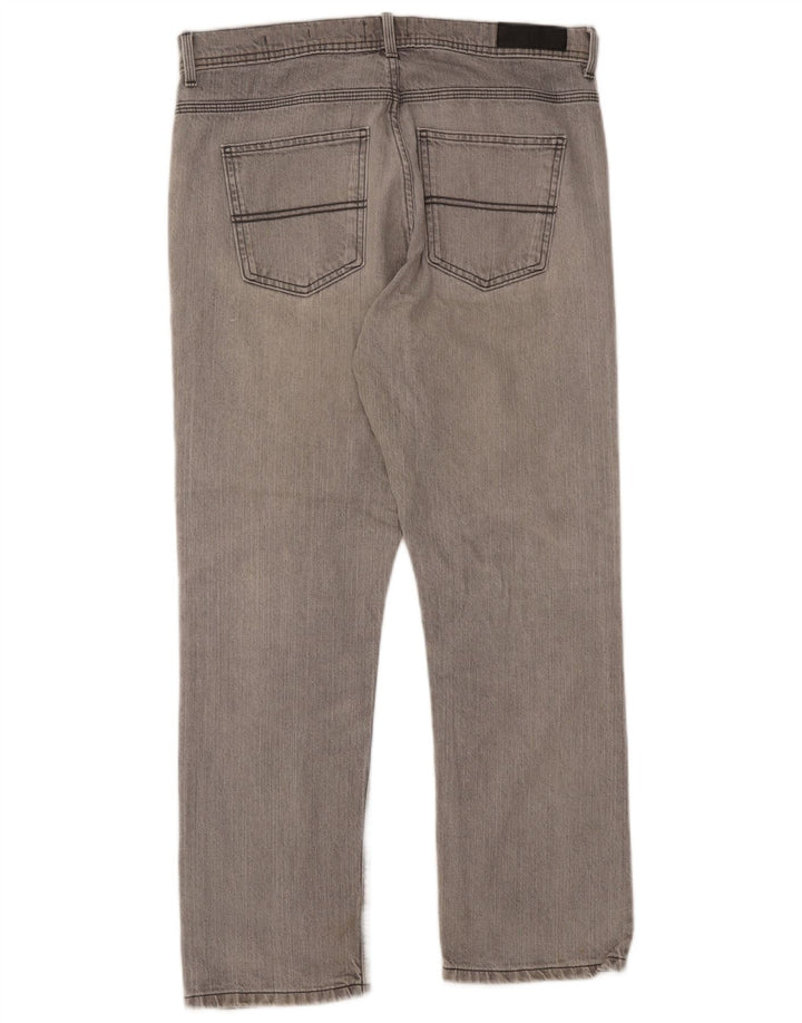 Marks & Spencer Herre Regular Straight Jeans W34 L29 Grå Bomuld