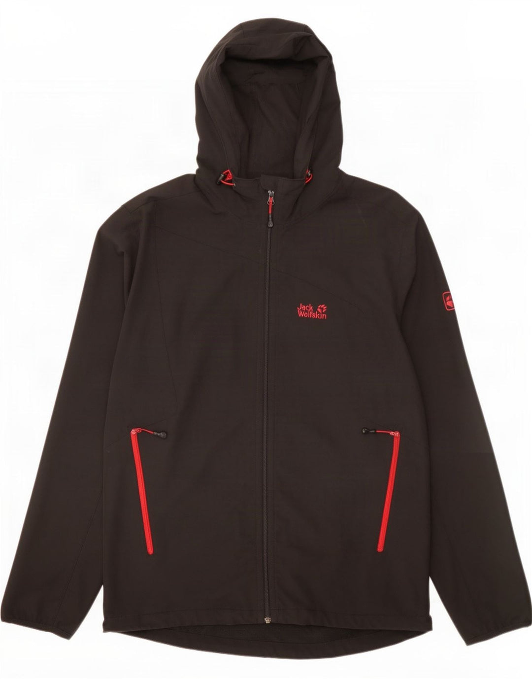 Jack Wolfskin Herre hættetræningsdragt Topjakke UK 48 2XL Sort Polyester