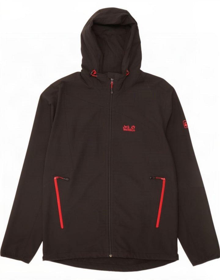 Jack Wolfskin Herre hættetræningsdragt Topjakke UK 48 2XL Sort Polyester