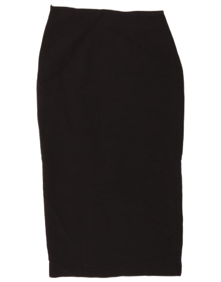 Zara Womens High Waist Pencil Skirt Medium W28 Black Polyester