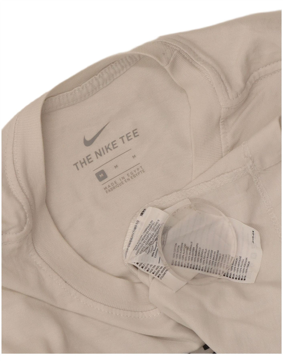 Nike grafisk t-shirt til mænd, medium hvid bomuld