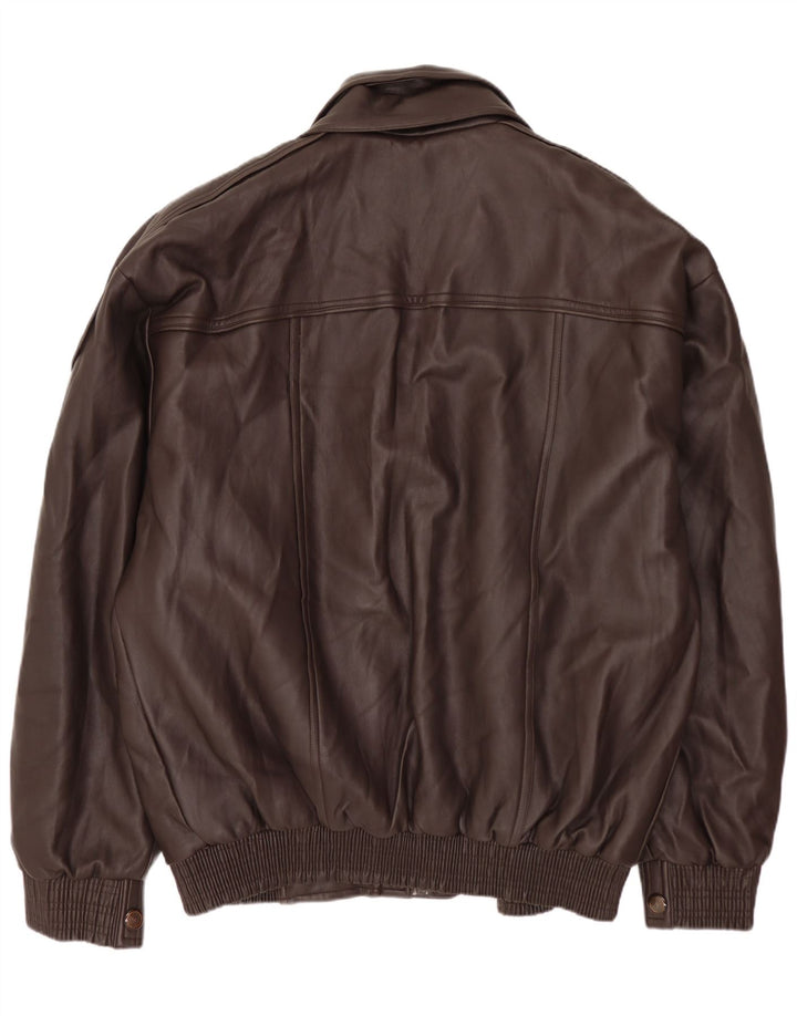 Vintage herre læderjakke UK 42 XL Brun