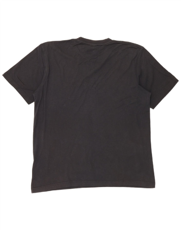 NIKE grafisk T-shirt top til mænd UK 45/47 XL sort bomuld