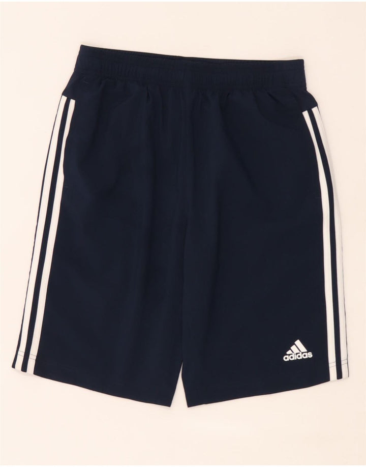 Adidas Drenge Climalite Sportsshorts 13-14 År Mørkeblå Polyester