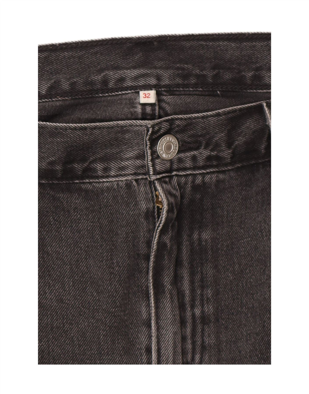 Levi's Dame lavtaljet denimnederdel W32 Stor sort bomuld