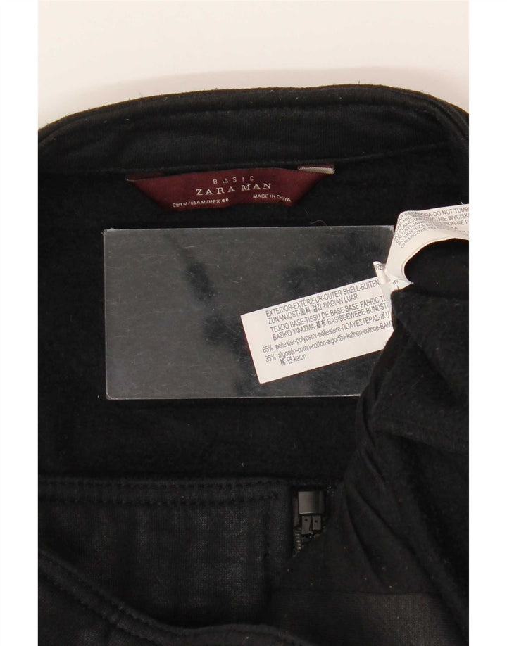 Zara Bomberjakke til mænd UK 38 Medium Sort Polyester