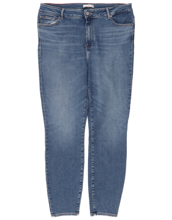 Tommy Hilfiger Dame Harlem Skinny Jeans med høj talje IT 48 XL Blå Bomuld