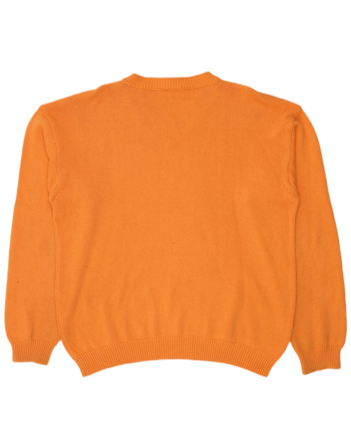 Lacoste Herre V-hals sweater str. 5 Large Orange