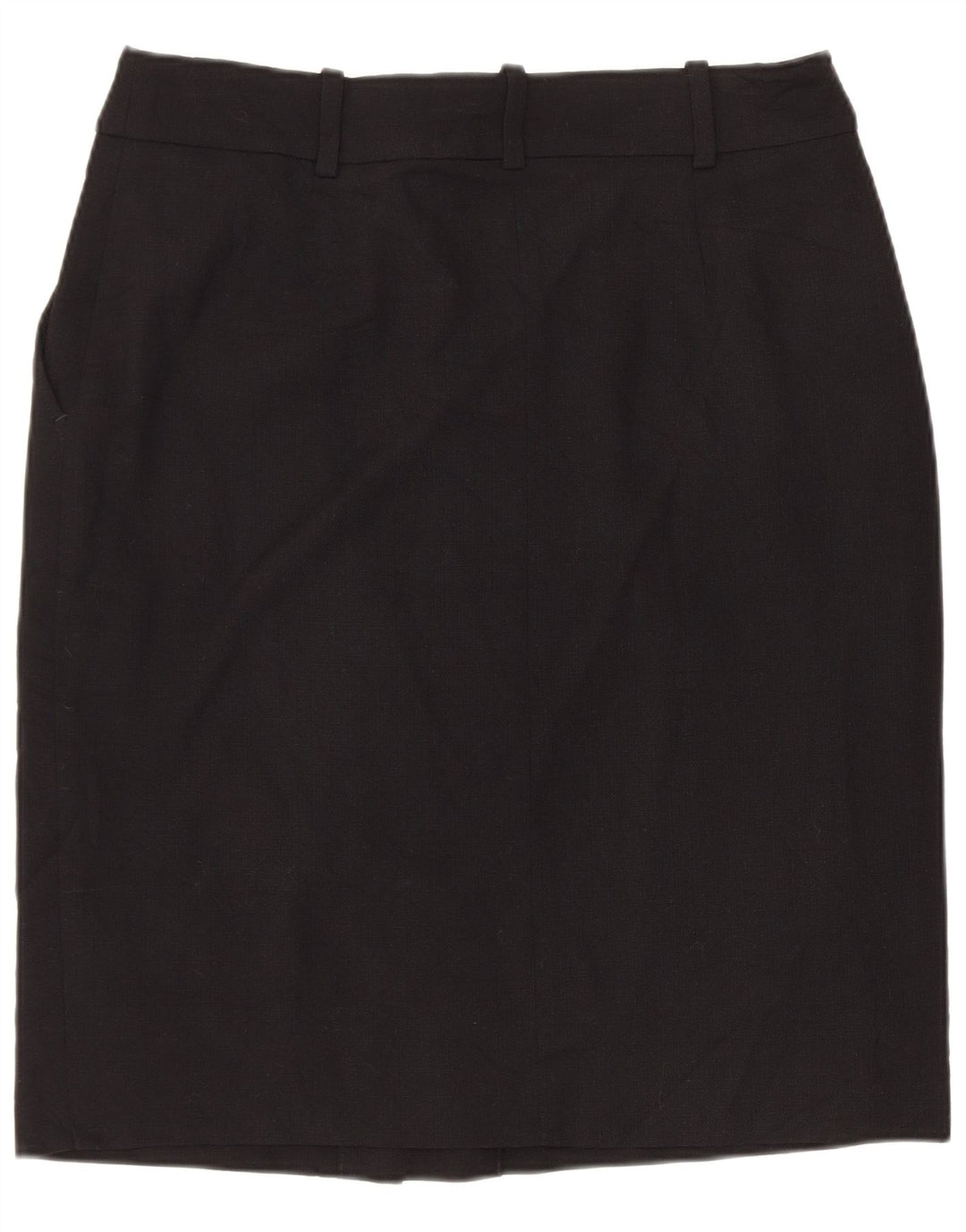 BROOKS BROTHERS Lige nederdel til kvinder US 4 Medium W30 Sort uld