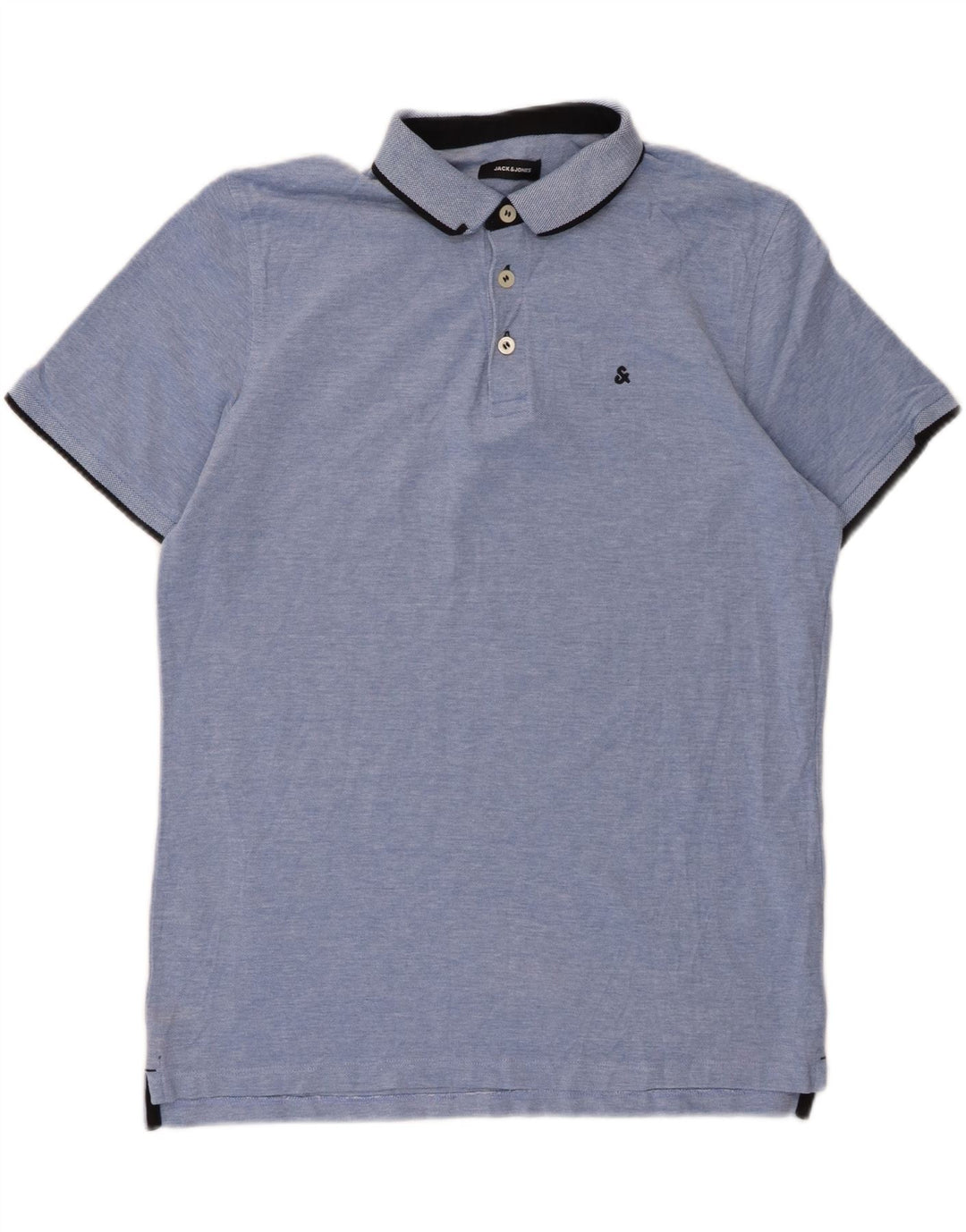 JACK & JONES Mens Polo Shirt XL Blue Cotton Vintage Jack & Jones and Second-Hand Jack & Jones from Messina Hembry 