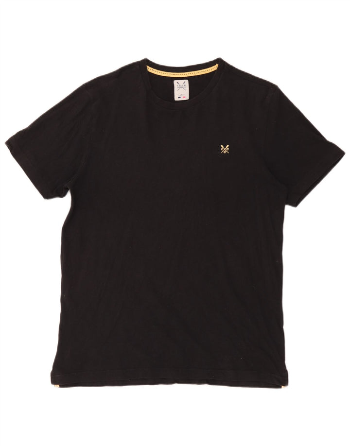 Crew Clothing Herre T-Shirt Top Stor Sort Bomuld