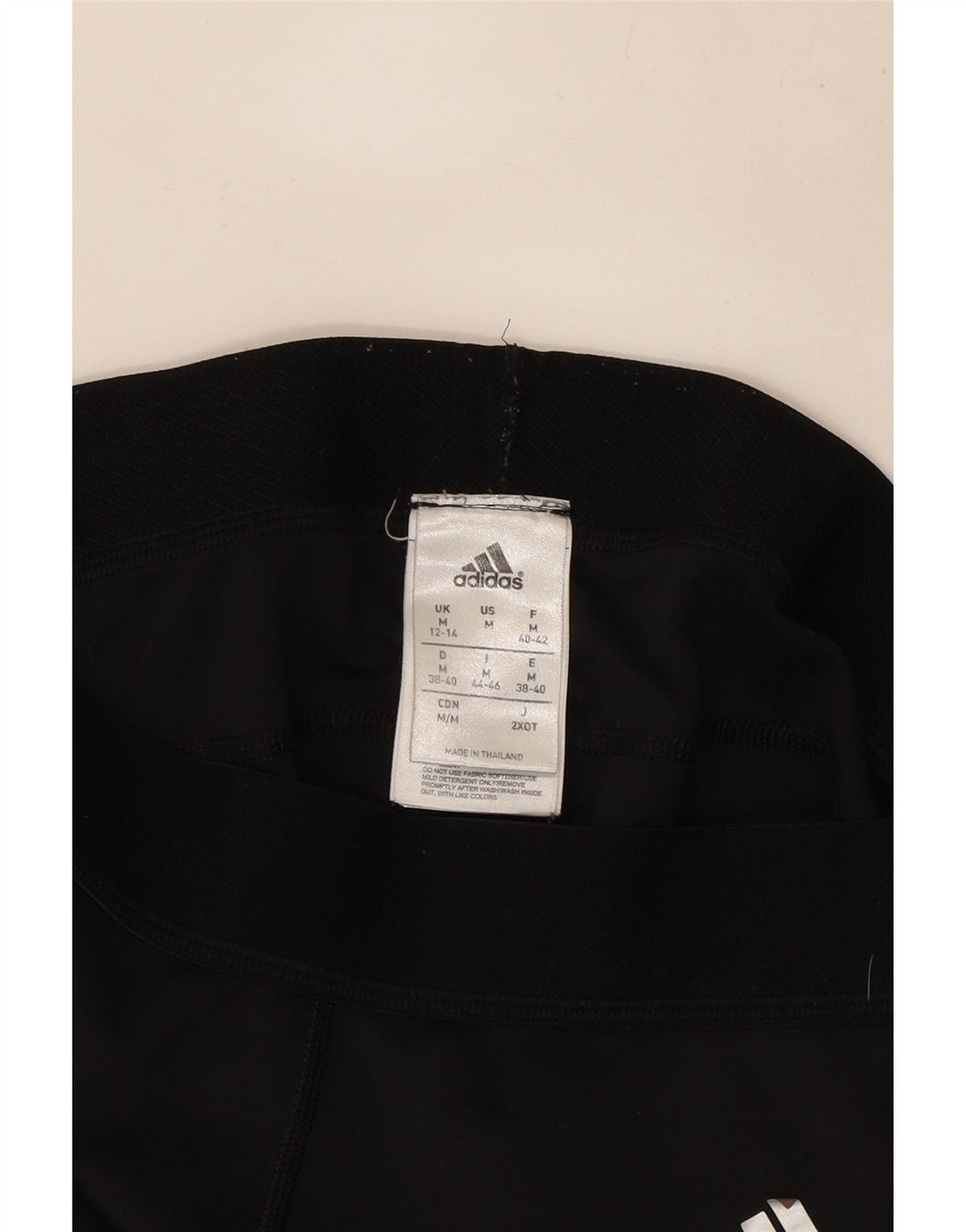 Adidas Graphic Leggings til kvinder UK 12/14 Medium Black Polyester