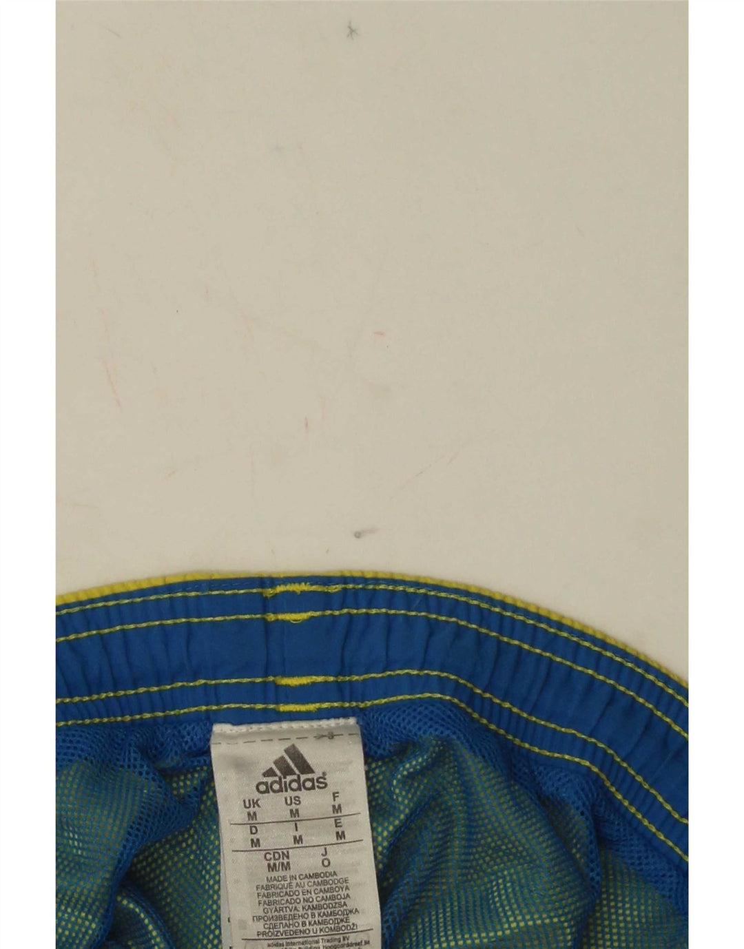 Adidas Badeshorts til mænd mellem gul nylon