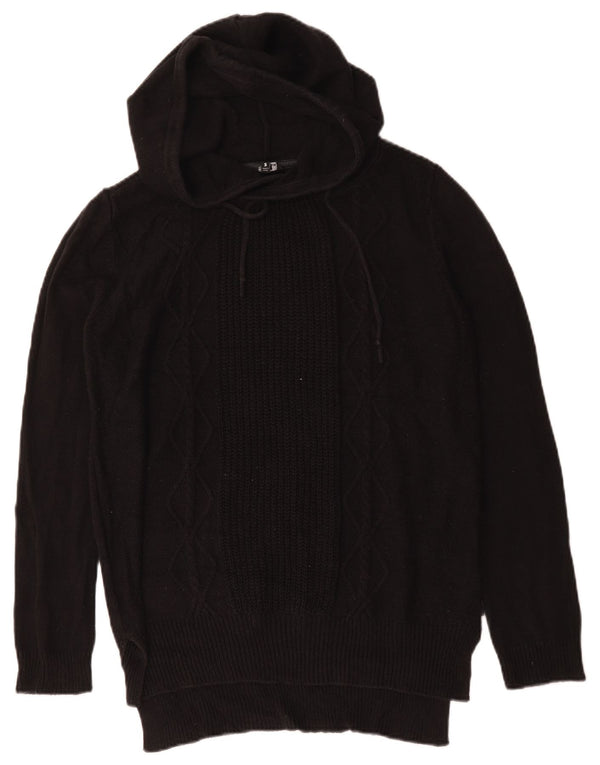 Hurley Womens Oversized Jumper Sweater UK 10 Small Black Bomuld