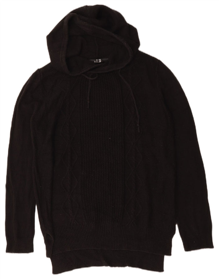 Hurley Womens Oversized Jumper Sweater UK 10 Small Black Bomuld