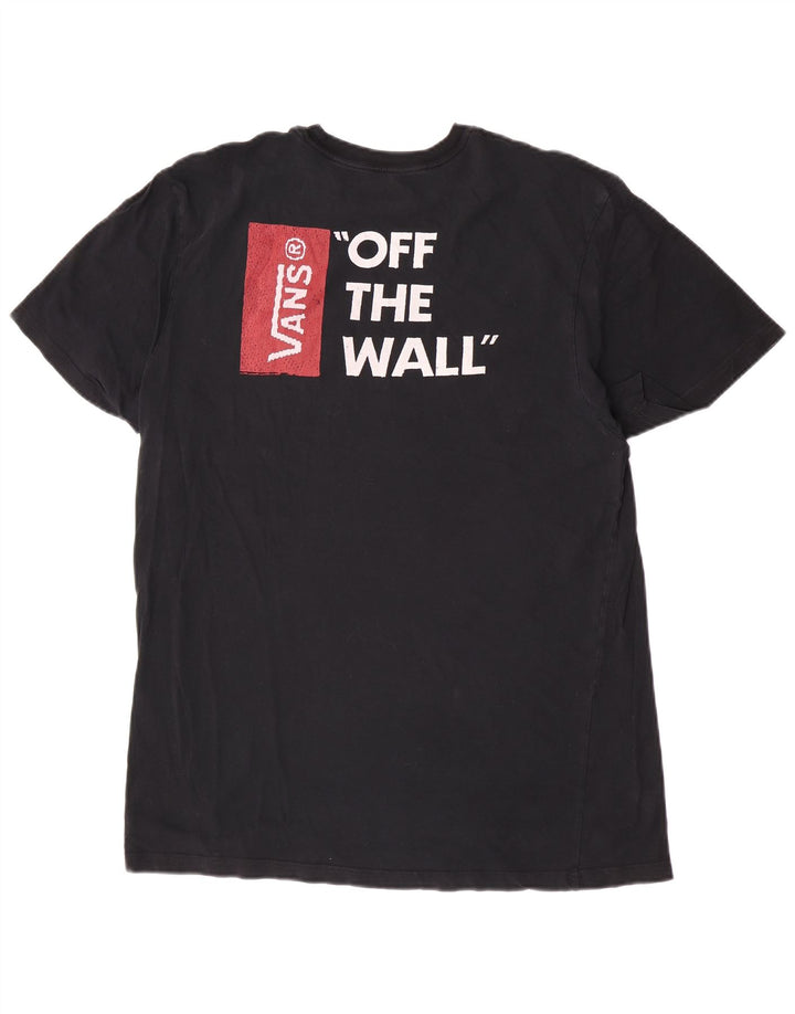 Vans Herre Grafisk T-Shirt Top XL Sort Bomuld