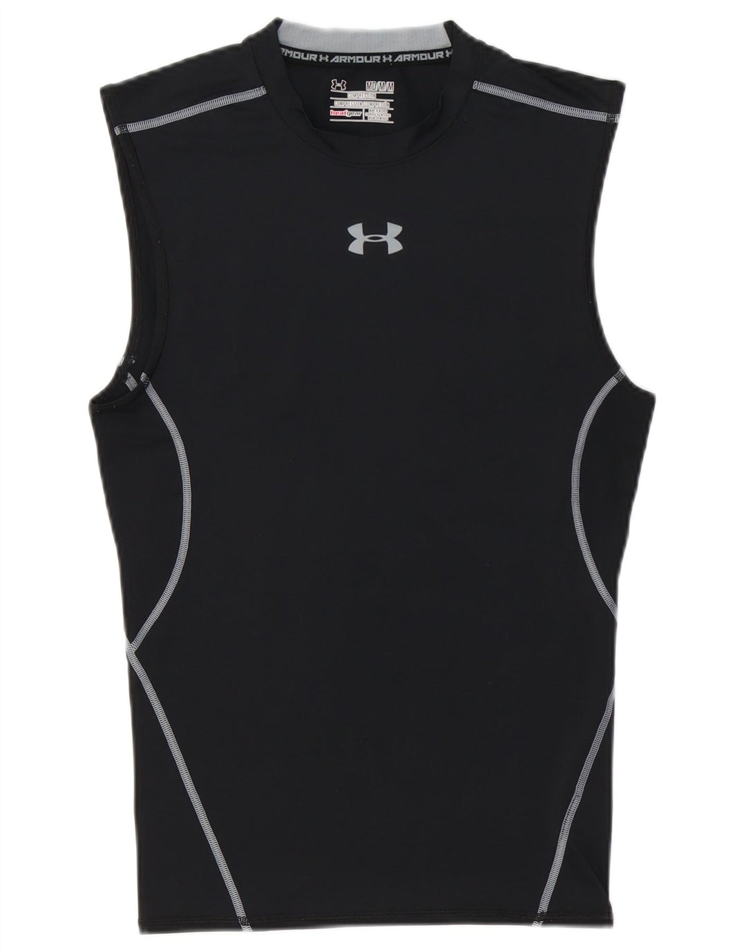 UNDER ARMOUR Herre Heat Gear Grafisk Vest Top Medium Sort Polyester