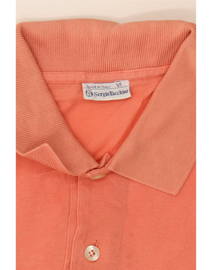 Sergio Tacchini herre poloshirt stor orange bomuld