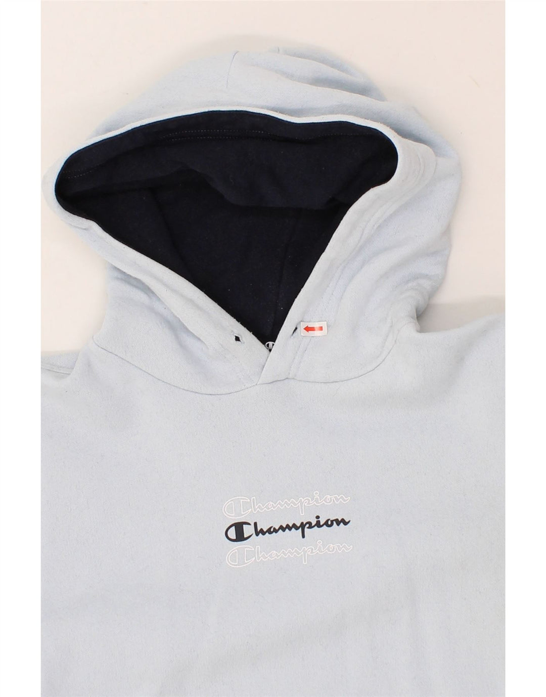CHAMPION Mens Hoodie Jumper Small Blue Cotton Vintage Champion and Second-Hand Champion from Messina Hembry 