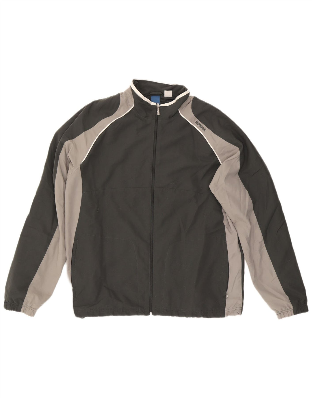Reebok Træningsdragt til mænd, topjakke, stor sort Colourblock Polyester
