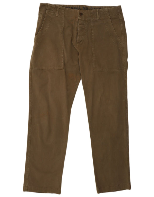 Marina Militare Herre Slim Cargo Bukser IT 48 Medium W30 L29 Khaki Bomuld