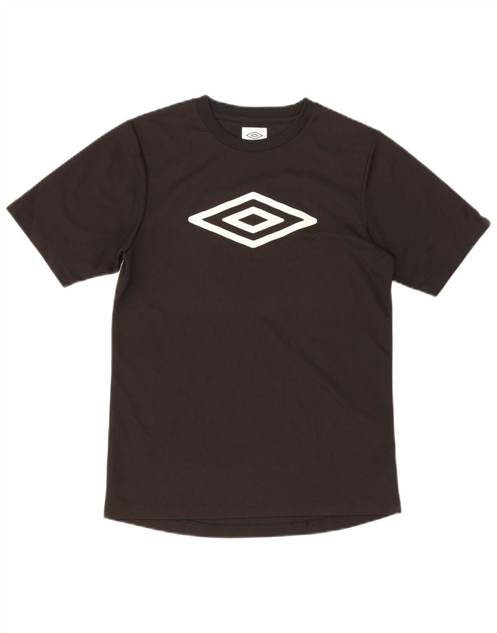 Umbro Boys Grafisk T-Shirt Top 12-13 År Sort Polyester