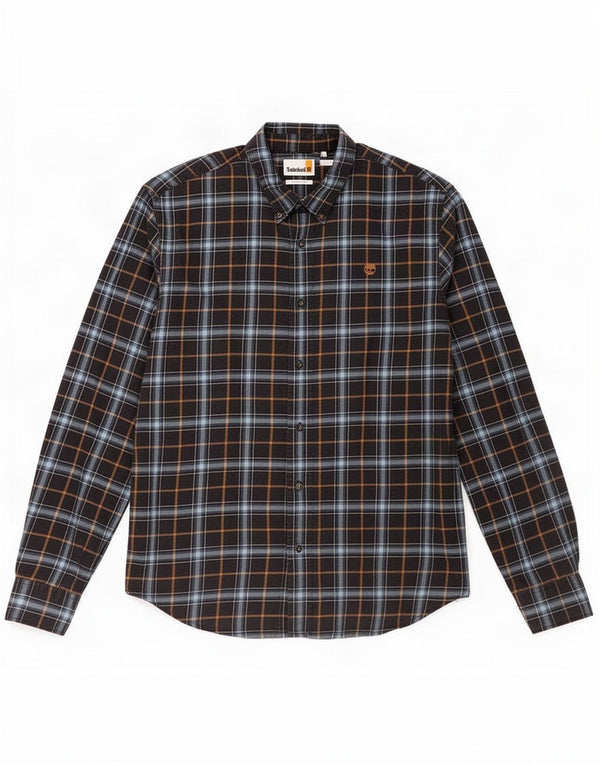Timberland Herre Regular Fit Flanellskjorte Stor marineblå ternet