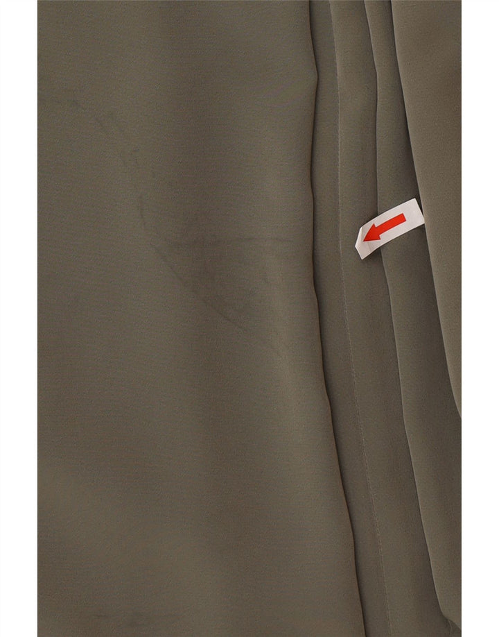 Vintage Dame Loose Fit Overfrakke UK 20 2XL Grøn Polyester
