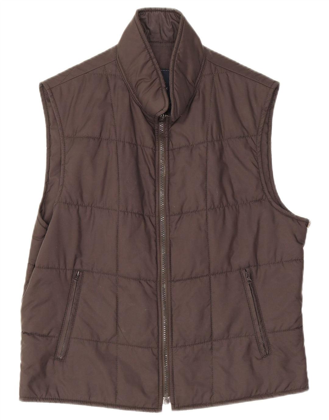 Fay Womens Polstret Gilet IT 50 XL Brun polyamid